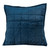 20" x 7" x 20" Transitional Navy Blue Quilted Pillow Cover With Poly Insert