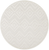 5' Ivory And White Geometric Indoor Outdoor Area Rug
