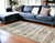9' X 13' Beige Geometric Distressed Area Rug With Fringe