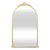 34" Gold Metal Arch Accent Mirror