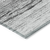 8' X 10' Gray Silver And Ivory Ombre Washable Indoor Outdoor Area Rug