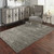 Homeroots Home Decor 6' X 9' Charcoal Grey Grey Ivory Tan And Brown Abstract Power Loom Stain Resistant Area Rug