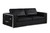 Black Top Grain Leather 6 or More Person Seating Set