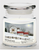 Courtside Market Quilted Barn Candle Glass Jar with Glass Lid