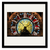 Courtside Market Grand Central - Stain Glass Clock Framed Art
