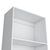 71" White Wood Four Tier Bookcase