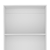 71" White Wood Four Tier Bookcase