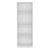 71" White Wood Four Tier Bookcase