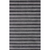 9' X 12' Black And White Striped Hand Loomed Area Rug
