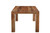 75" Brown Solid Wood Dining Table