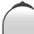 34" Black Metal Arch Accent Mirror
