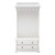 Classic White Hall Tree Coat Rack with Drawers