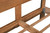 Brown Live Edge Bow Joint Solid Wood Queen Bed Frame