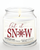 Courtside Market Let it Snow Candle Glass Jar with Glass Lid