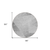 8' Gray Silver And Charcoal Round Abstract Washable Indoor Outdoor Area Rug