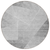 8' Gray Silver And Charcoal Round Abstract Washable Indoor Outdoor Area Rug