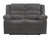 40" Contemporary Grey Fabric Loveseat