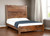 Brown Live Edge Solid Wood Queen Bed Frame