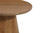 54" Brown Solid Wood Pedestal Base Round Top Dining Table