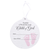 Ornament Babys 1st Christmas Pink MDF