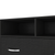 32" Black Two Drawer Dresser With Open Shelving
