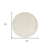 6' Ivory And Gold Round Indoor Outdoor Area Rug