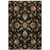 Homeroots Home Decor 8' x 11' Floral Area Rug, Black Red Green Ivory Salmon and Yellow, Power Loom Stain Resistant