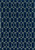Homeroots Home Decor 5' x 7' Navy Geometric Trellis Area Rug, Navy, UV Treated