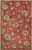 5' X 8' Sienna Gold And Green New Zealand Lambs Wool Floral Vines Hand Tufted Area Rug