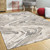 5' x 8' Natural Abstract Wave Brushstrokes Indoor Area Rug - 4512822805221