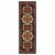 Homeroots Home Decor 12' Red and Blue Machine Woven Oriental Indoor Runner Rug