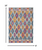 Homeroots Home Decor 8’ x 10’ Multicolor Ogee Pattern Area Rug, Multicolor, 8' x 10' Size