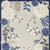 Homeroots Home Decor 8' x 11' Blue and Grey Floral Stain Resistant Non Skid Area Rug
