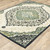 Homeroots Home Decor 10' x 13' Navy and Ivory Geometric Power Loom Stain Resistant Area Rug