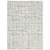 7' X 10' White And Gray Abstract Distressed Area Rug