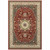 Homeroots Home Decor 7' x 10' Red and Ivory Machine Woven Oriental Indoor Area Rug