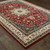 Homeroots Home Decor 7' x 10' Red and Ivory Machine Woven Oriental Indoor Area Rug