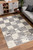 Homeroots Home Decor 7' x 9' White and Gray Checkered Area Rug