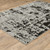 Homeroots Home Decor 5' x 8' Grey Charcoal Black and Ivory Abstract Power Loom Stain Resistant Area Rug