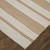 8' X 11' Ivory Taupe And Brown Striped Dhurrie Hand Woven Stain Resistant Area Rug - 606114110200