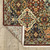 homeroots home decor 5' X 8' Oriental Area Rug, Red Rust Navy Light Blue Brown Orange Ivory Gold, With Fringe