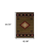 5' X 8' Green Southwestern Power Loom Stain Resistant Area Rug