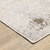 5' X 8' Beige Ivory Tan Grey And Brown Abstract Power Loom Stain Resistant Area Rug