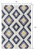 Homeroots Home Decor 7' x 10' Blue and Gray Kilim Pattern Area Rug