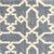 Homeroots Home Decor 5' x 8' Slate Blue Geometric Pattern Microfiber Indoor Area Rug, Slate Blue, 5' x 8'