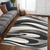 6' X 9' Gray Abstract Dhurrie Area Rug