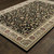 Homeroots Home Decor Oriental Power Loom Stain Resistant Area Rug, Black and Ivory, 10' x 13'