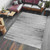 Homeroots Home Decor 7' x 10' Grey Abstract Area Rug, Modern Design