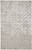 Homeroots Home Decor Abstract Area Rug Silver Gray and White 4' x 6'