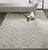 4' X 6' Tan Silver And Gray Quatrefoil Area Rug